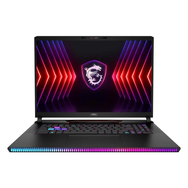 MSI Raider GE78 HX Gaming Laptop 17,0 Zoll QHD 240Hz Intel Core i9 14900HX NVIDIA GeForce RTX 4080 32GB DDR5 2TB SSD Windows 11 Pro QWERTZ Tastatur 14VHG672 Schwarz