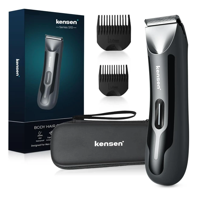Kensen Afeitadora Corporal Masculina - Depiladora Hombre - Wet & Dry - Skin Protection - Luz Gris