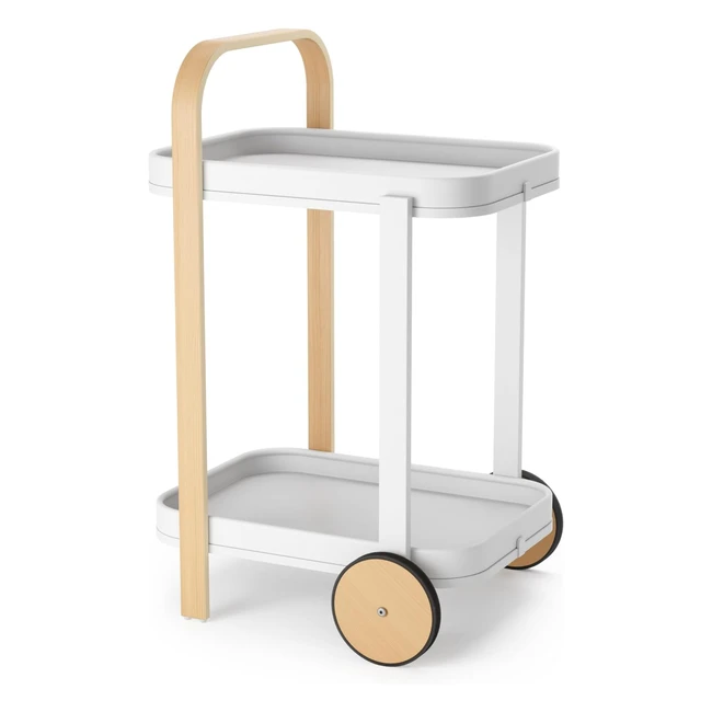 Carrito de Bar Bellwood - Gran Capacidad - Ruedas con Borde de Goma