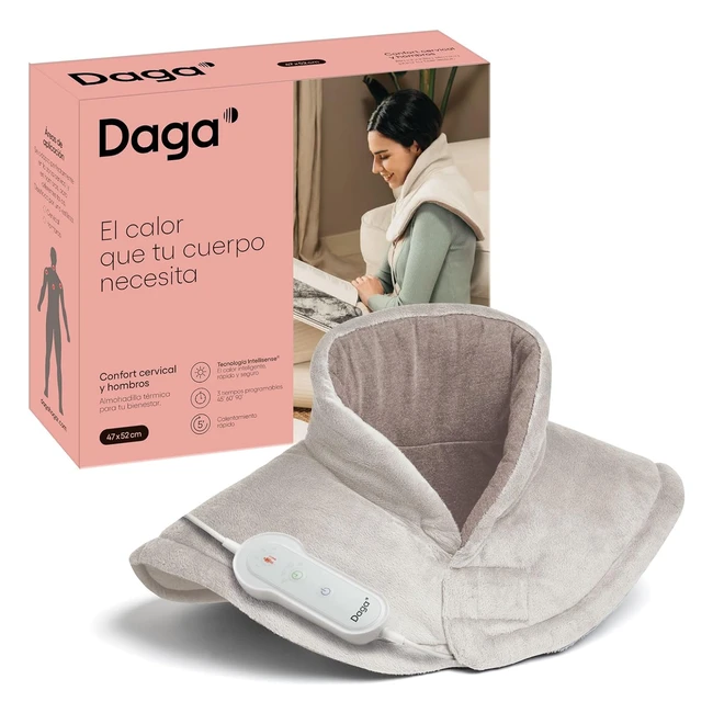Daga Almohadilla Trmica Confort Cervical y Hombros - Tecnologa Intellisense - 4 Temperaturas