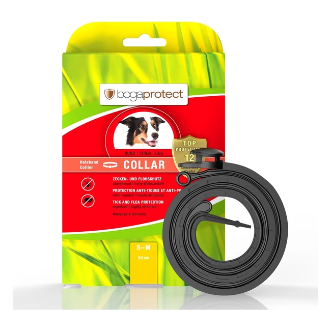 bogaprotect Halsband Floh- und Zeckenhalsband für Hunde natürlicher Zeckenschutz bis zu 12 Wochen UBO0360