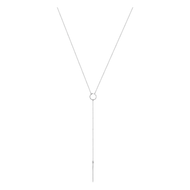 Collana Donne Y Geo Minimale Argento 925 - Spedizione Gratuita