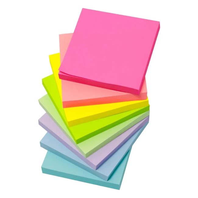 Aitodos 800 Fogli Adesivi 8 Libri - 100 Fogli/Libro 8 Colori - Contrassegnare ed Evidenziare - Facili da Scrivere - Scuola Casa Ufficio