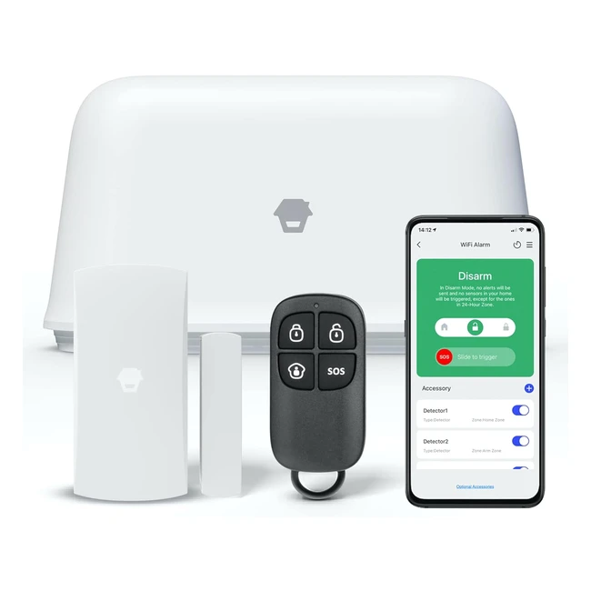 Sistema de Alarma Inteligente Chuango OV300 WiFi - Fácil Instalación - Control Remoto - Ampliable - Compatible con Alexa y Google - #SeguridadHogar #AlarmaInteligente #SistemaOV300