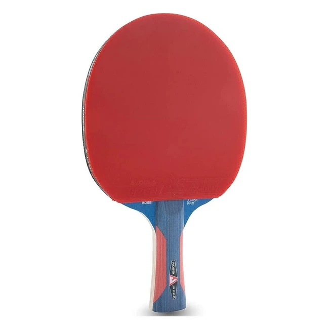 JOOLA Tischtennisschlger Rosskopf Junior Pro ITTF genehmigt 5 Sterne Griff Blaurot 18mm Schwammstrke