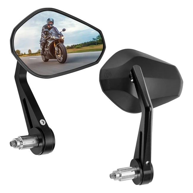 Espejos Moto Homologados E9 - Retrovisores Manillar 360 - ATV Scooter MT07 Z900 Z1000