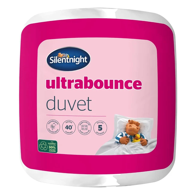 Silentnight Ultrabounce 105 Tog Single Duvet - All Year Quilt - Hypoallergenic & Machine Washable