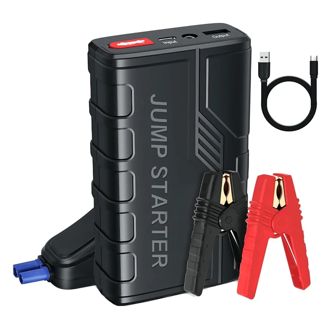 Arrancador de Baterías Coche 1500A - Momowin - Ref. 2664WH - Carga Rápida USB y Linterna LED