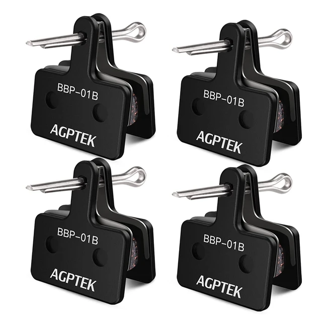 4 paires plaquettes de frein vlo AGPTEK pour Shimano TRP Tektro Deore M575 M525 M515 T675 M505 B01S C501 M495 M486 M485