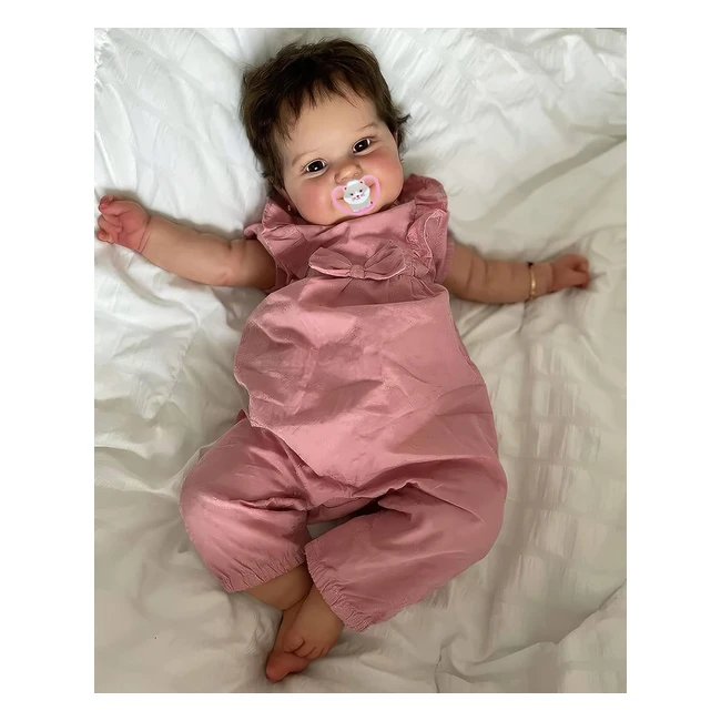 Muñeca Reborn Mineequ 50cm - Tacto Suave y Cuerpo Tierno - Set de Regalo - Realista