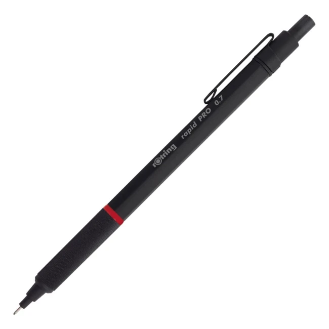 Portemine mécanique rétractable Rotring Pro 07 mm noir - Précision et confort d'écriture