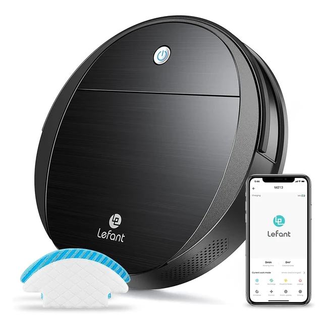 Lefant M213 Robot Vacuum Cleaner with Mop | 2200 Pa Strong Suction | Ideal for Pet Hair | Alexa Voice Control