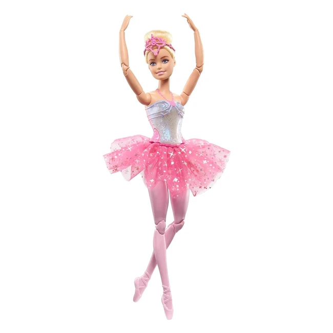 Poupée Barbie Dreamtopia Ballerine Lumineuse HLC25 - Blonde Articulée Diadème Tutu Rose