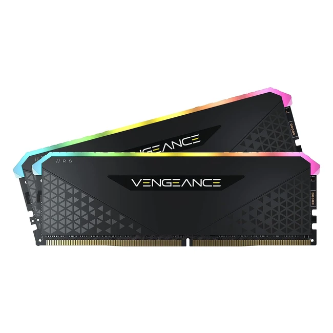Corsair Vengeance RGB RS 32GB DDR4 3200MHz C16 Memory - Intel AMD 300400500 Series - Schwarz