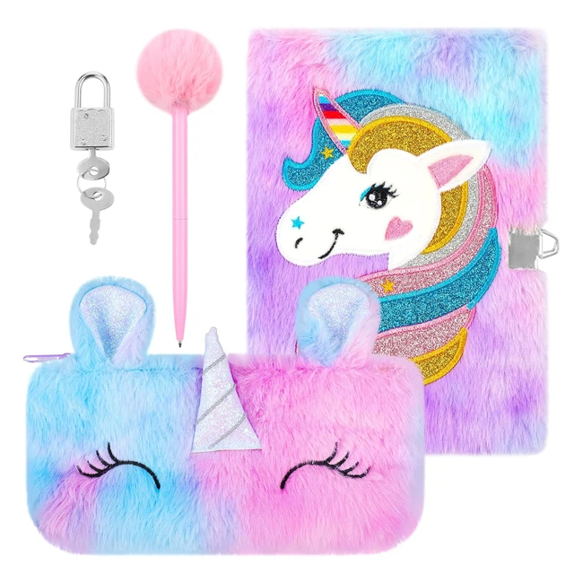 Diario Segreto Unicorno Bambina A5 - Set Regalo 5-12 Anni Viola