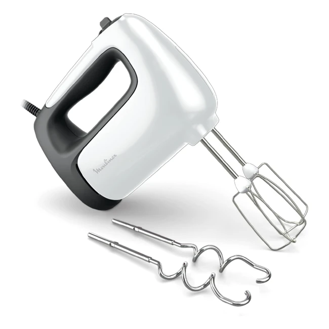 Sbattitore Moulinex PrepMix HM460110 - Potente motore da 500W, 5 velocità, impostazione turbo