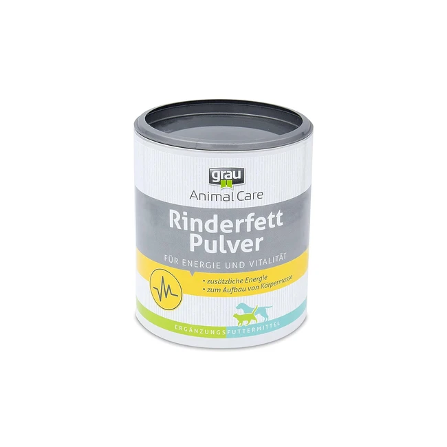 Grau The Original Beef Fat Powder 80% Fettgehalt 200g - Energiebombe für Hunde und Katzen