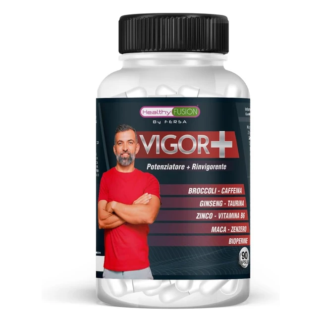 Vigor Booster di Testosterone Naturale 100 - Migliora Prestazioni Atletiche e Sessuali - Formula Testata - 90 Capsule