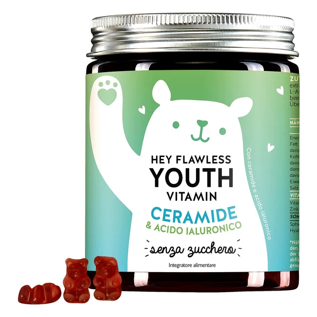 Orsetti con benefici Hey Flawless Youth Vitamin - Acido Ialuronico e Ceramidi