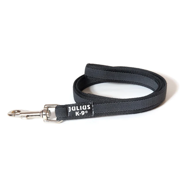 Julius-K9 Farbe und Grau Gummileine mit Schlauch - Wasserabweisend und Ultraresistent