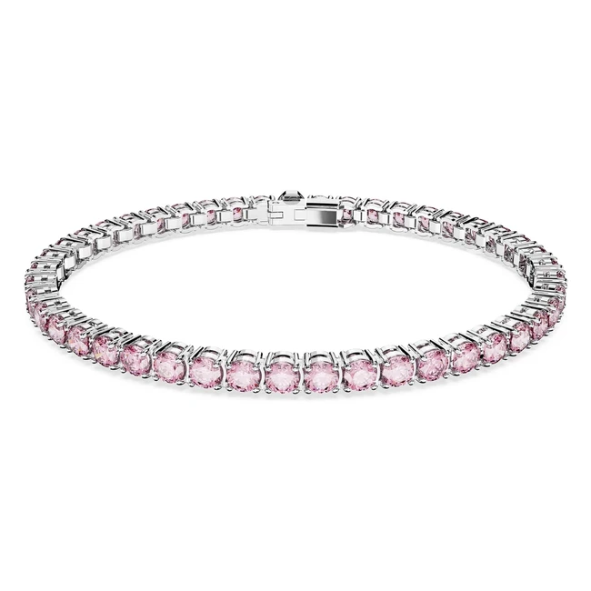 Pulsera Swarovski Matrix Tennis - Rosa Púrpura - Envío Gratis