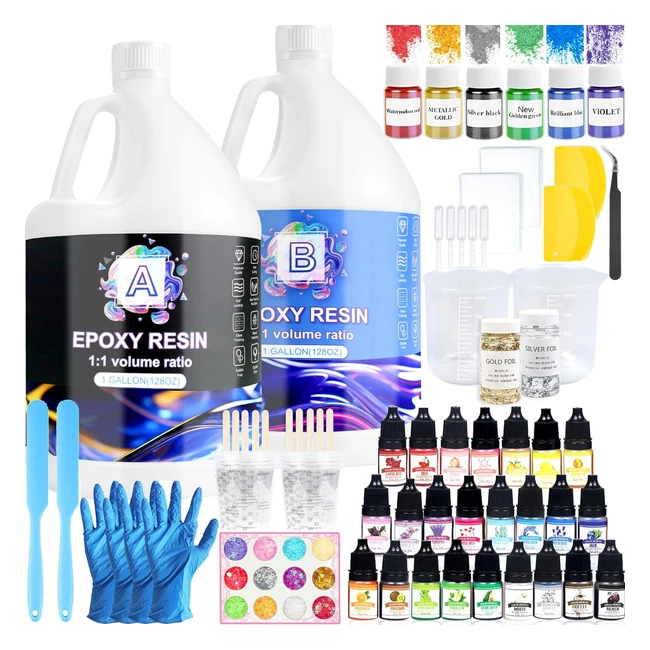 Kit Resina Epossidica 79kg76l Trasparente Principianti - GHGUOLE