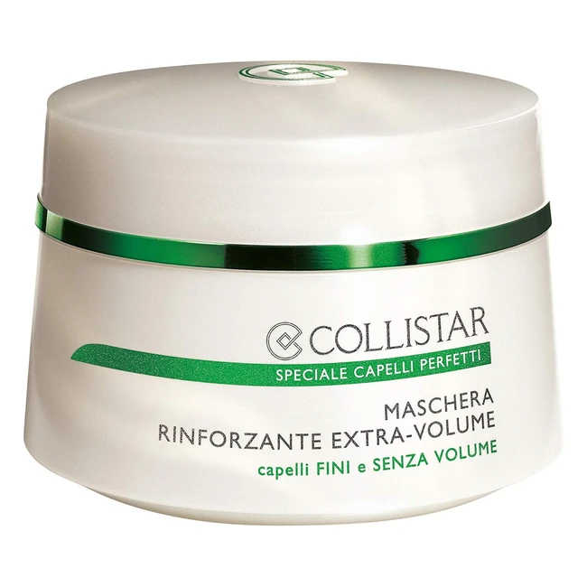 Collistar Maschera Rinforzante Extravolume 200ml - Rafforza e Rende Voluminosa Capelli Fini