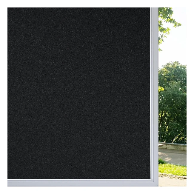Vinilos Privacidad Rabbitgoo Opaco Anti UV Negro 445x400cm