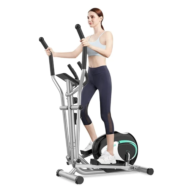Vélo elliptique Crosstrainer Fitness 8 niveaux résistance LCD 4kg inertie