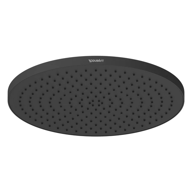 Tête de douche Duravit UV0662017046 Noir Mat - Economie d'eau, Facile à Nettoyer