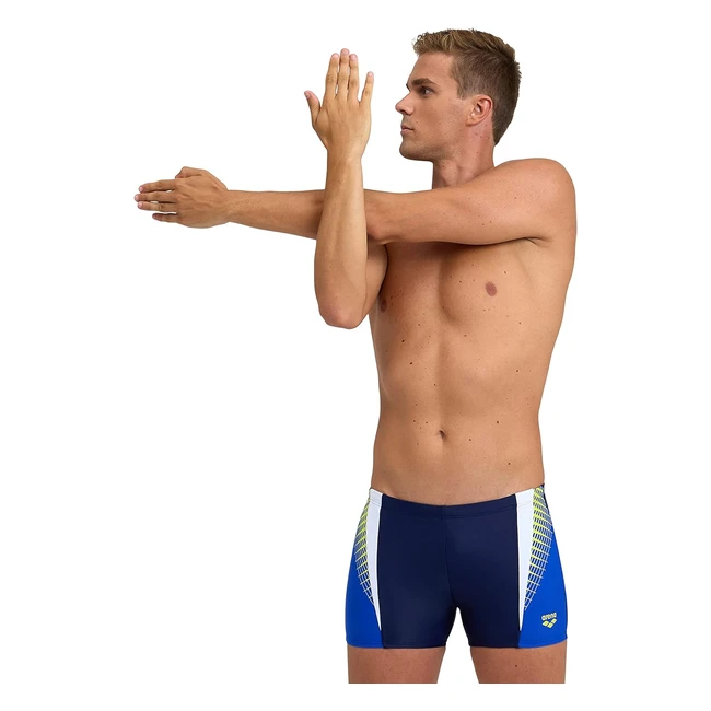 Arena M Threefold Short R Swim Trunks Uomo - Blu/Neon Bianco - Ref. 50