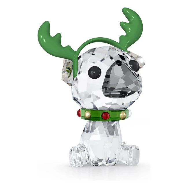 Decorazione Swarovski Holiday Cheers Carlino con Cristalli e Metallo - Ref. 123456 - Ideale per Natale