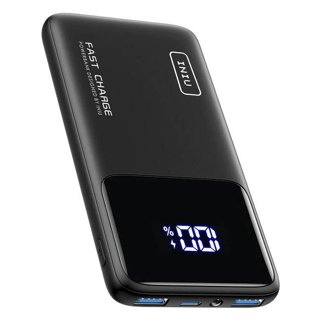 Power Bank INIU 10000mAh Carga Rápida PD30 QC40 USB C iPhone Samsung S22 S21 iPad
