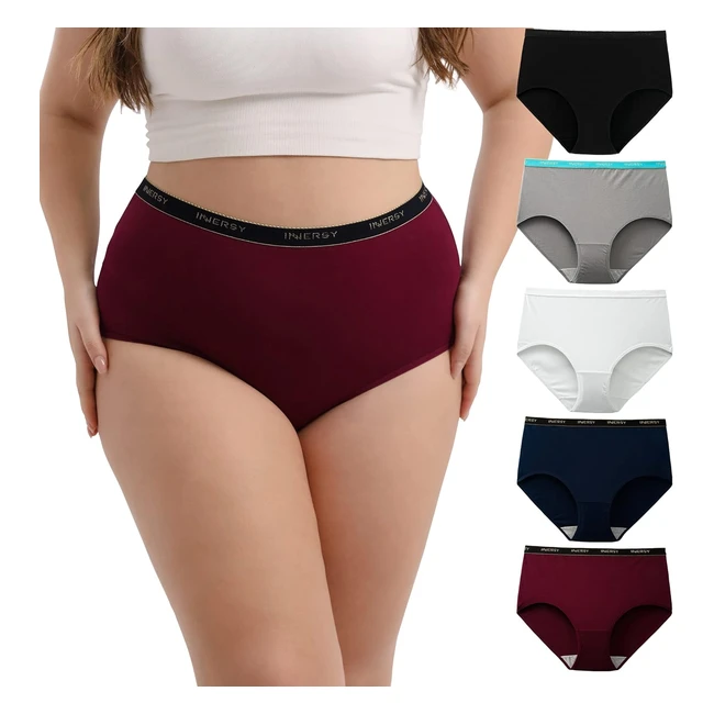 Mutande Donna Innersy Cotone Taglie Forti Vita Alta 4062 M5XL