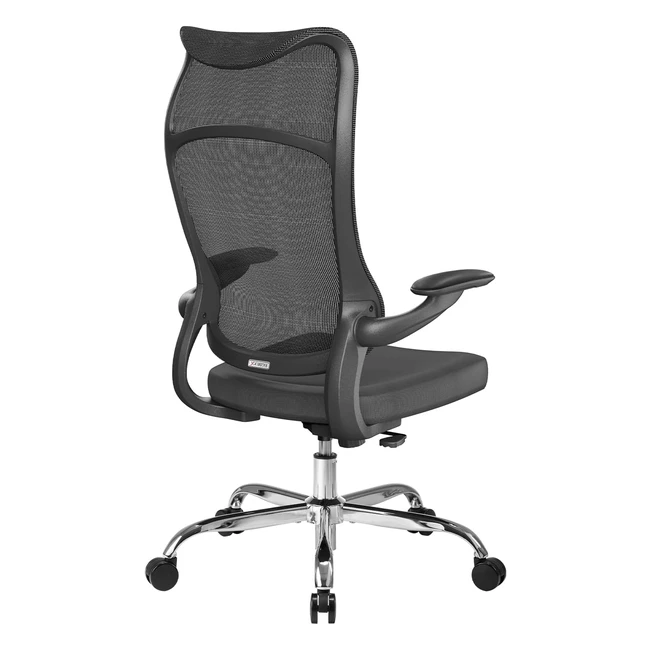 Silla de Oficina Ximstar Ergonómica con Soporte Lumbar 3D Reposabrazos Carga 150kg Negra