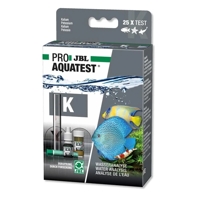 JBL Wasser Test Set ProAquaTest K - Aquarium, Teich, Leitungswasser - Refill - Kalium K