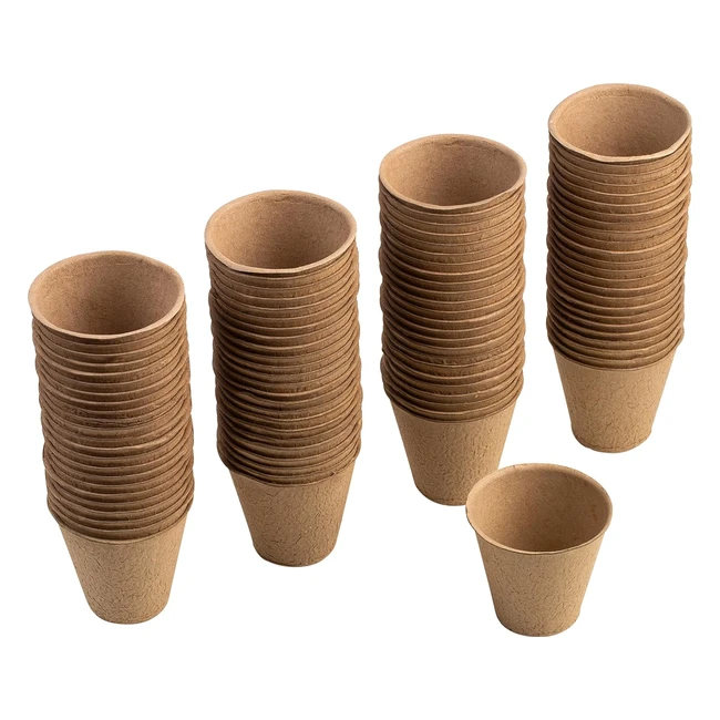 Vaso Coltivazione Meister 8cm Set 96pz Carta Riciclata Biodegradabile