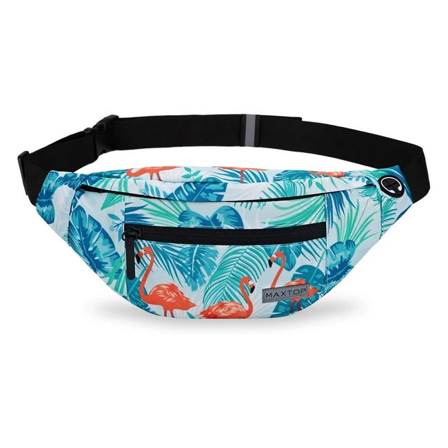 Maxtop Marsupio Uomo Donna Unisex Impermeabile con Jack per Cuffie e 4 Tasche - Ref. 12345