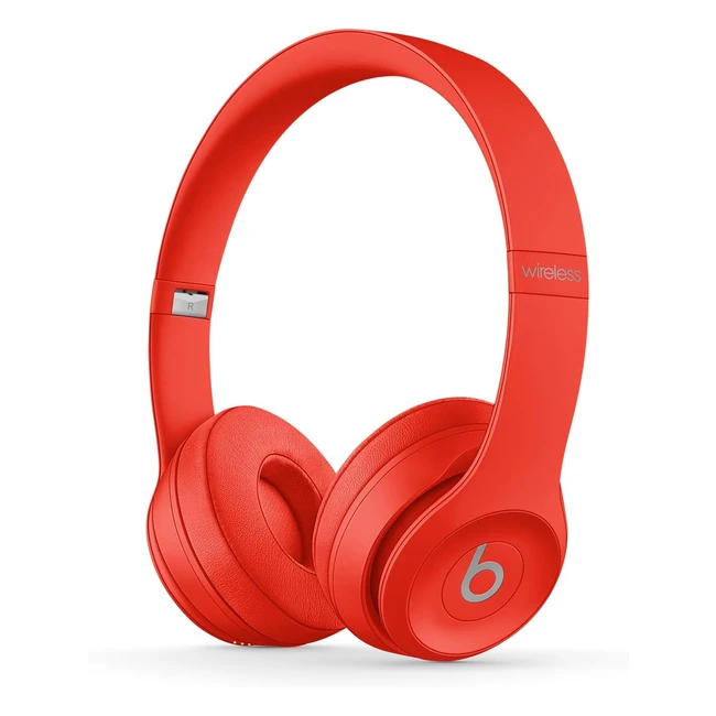 Beats Solo3 Wireless Kopfhörer Rot - Apple W1 Chip, Bluetooth 1, 40 Stunden Batterielaufzeit