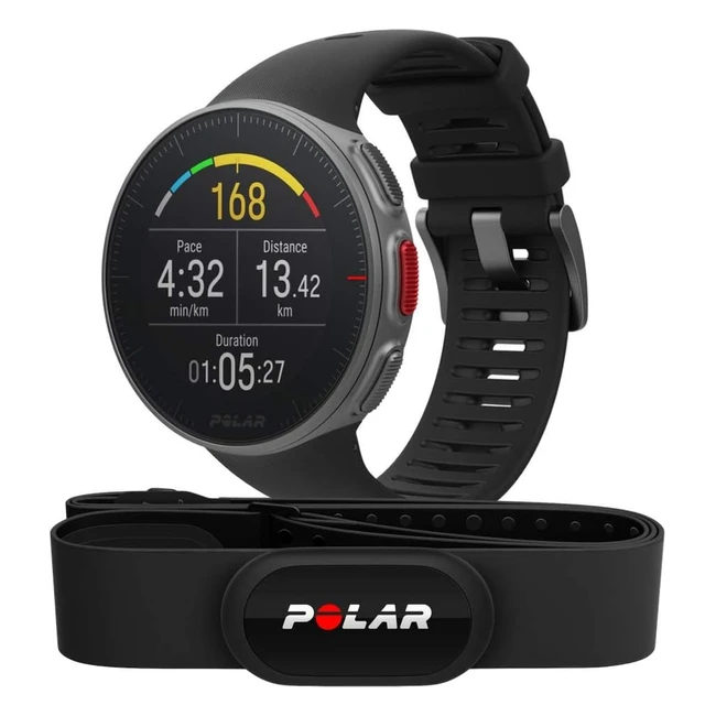 Reloj Polar Vantage V HR Multideporte GPS Triatlón Negro