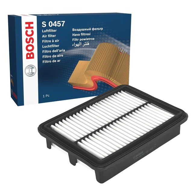 Filtro Aria Bosch S0457 - Alta Capacità Filtrante - Resistente all'Umidità e alla Trazione