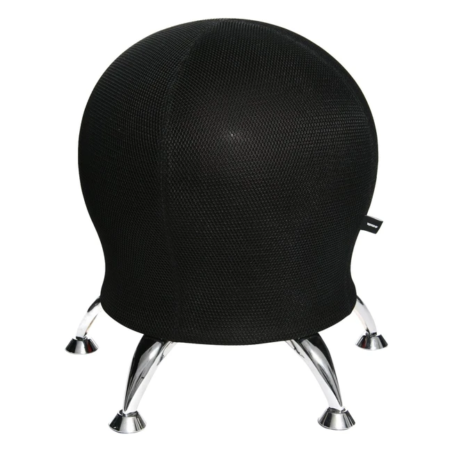 Topstar Sitzhocker Sitness 5 mit Gymnastikball Schwarz - Ergonomisch, Stabil, Verstellbar