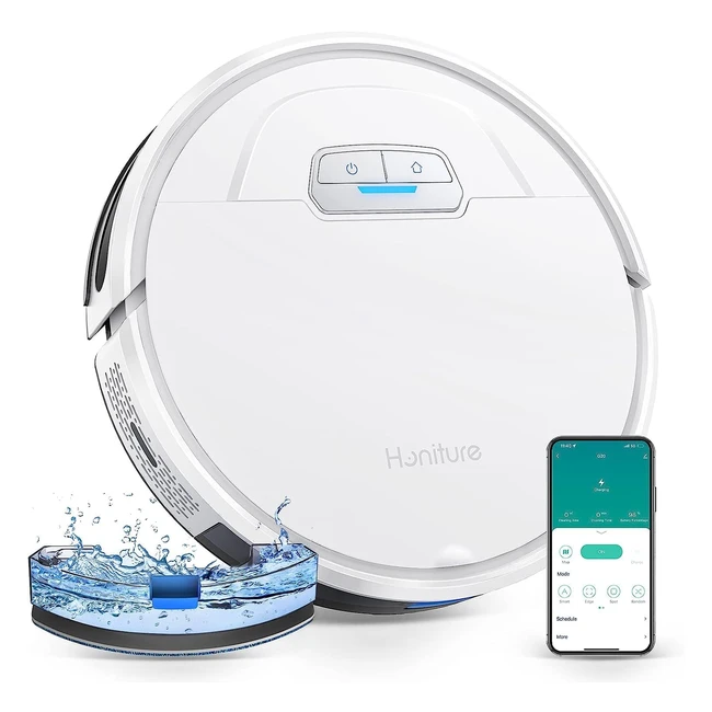 Robot Aspirador y Fregasuelos Honiture G20 4000pa - Aspira y Barre - Ideal para Mascotas - 3 en 1 - Autónomo