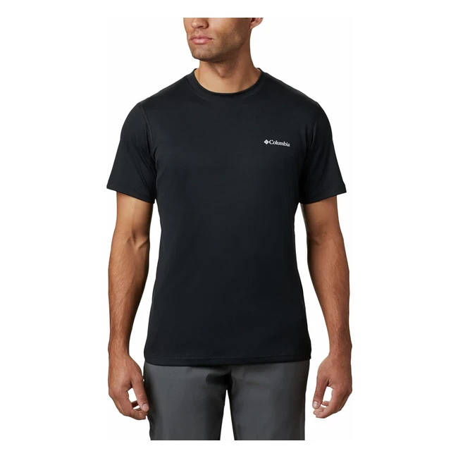 Camiseta Columbia Zero Rules Manga Corta Hombre Negro Talla M