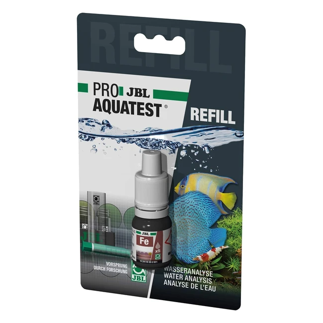JBL Wasser Tests & Nachfüllungen für Aquarium Teich und Leitungswasser Eisen Fe