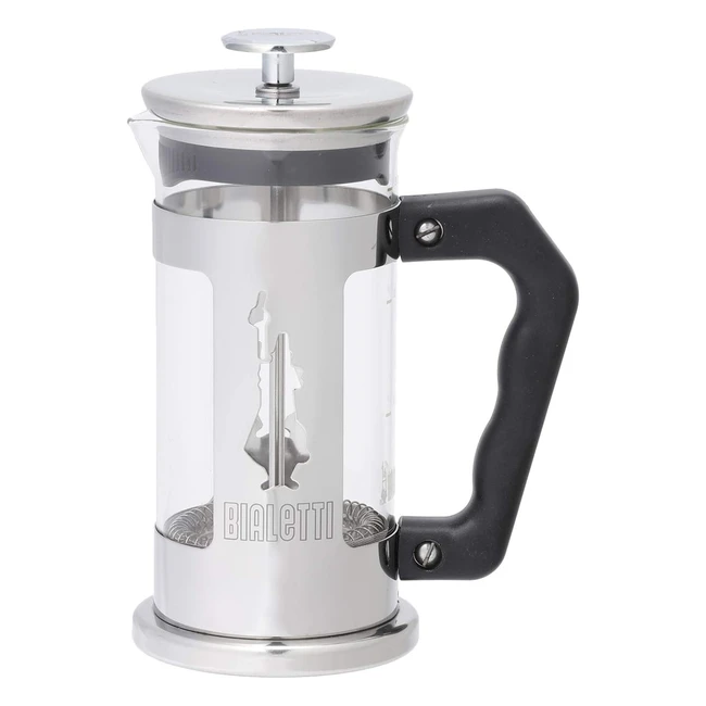 Bialetti Kaffeepresse Preziosa French Press 350ml Edelstahl Borosilikatglas