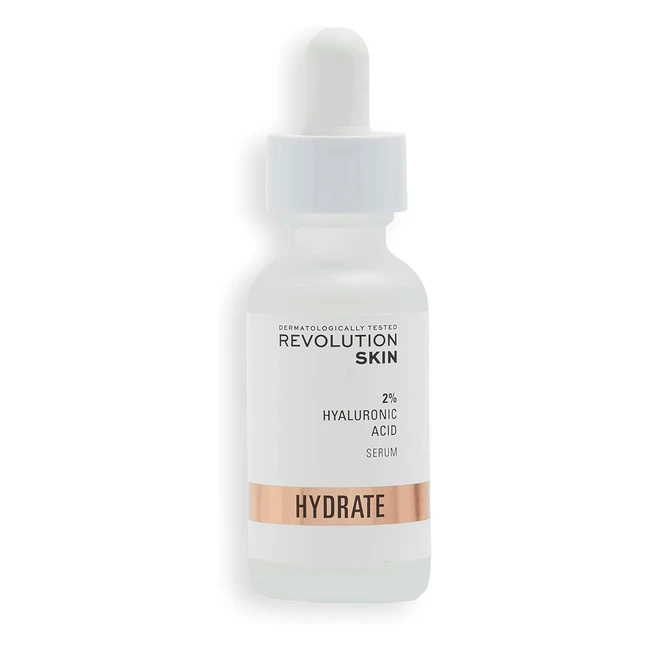Revolution Beauty London Hyaluronic Acid Serum 30ml Plumps Softens Hydrates Lightweight