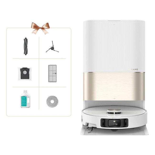 Dreame X40 Ultra Complete Robot Aspirapolvere Scopa Rimovibile 12000 Pa Pulizia Automatica