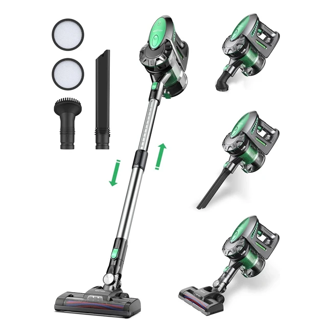Aspirapolvere Vactidy V8 Senza Fili 25Kpa Autonomia 45 Minuti LED