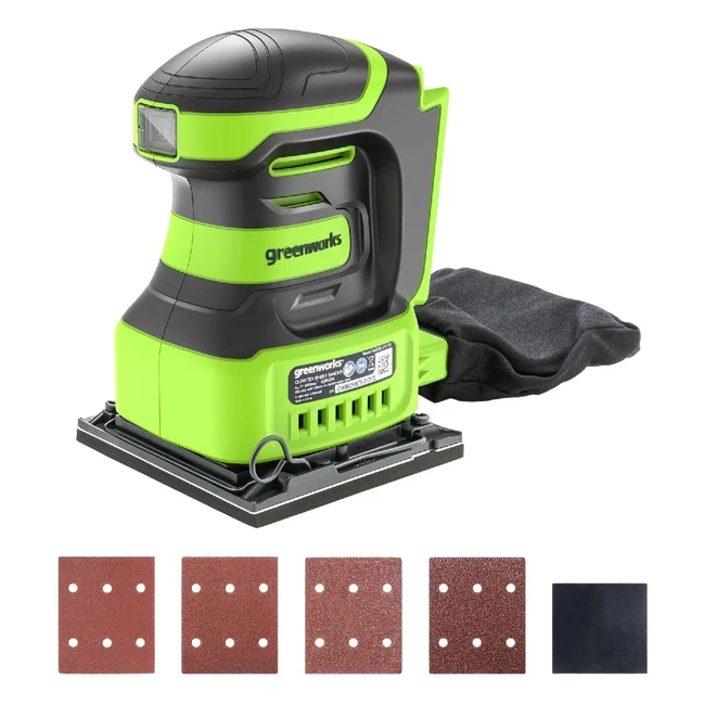 Levigatrice a batteria Greenworks G24SS14 14 foglio 11000 giri/min senza batteria 24V